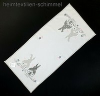 Stickerei Tischdecke Deckchen Tischdeckchen Osterhase TischläUfer Ostern 40X85