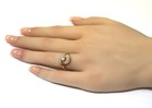 14k Yellow Gold .25ct SI2 H Diamond Cluster Ring 3.3g Natural ladies 5 — photo 6
