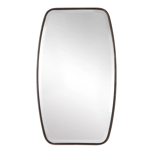 Uttermost Canillo MDF and Metal Floating Beveled Mirror in Dark Bronze - Picture 1 of 6