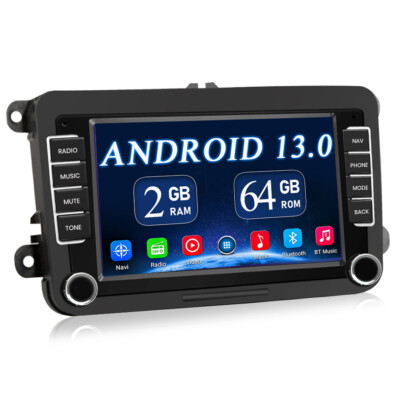 2+64GB Android 13.0 Autoradio Carplay GPS Für VW Golf 5 6 Polo 6R Touran Tiguan