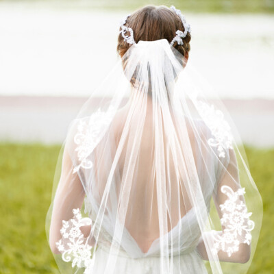 Bridal Veil Bride Bridesmaid Hair Accessories Veils and Headpieces