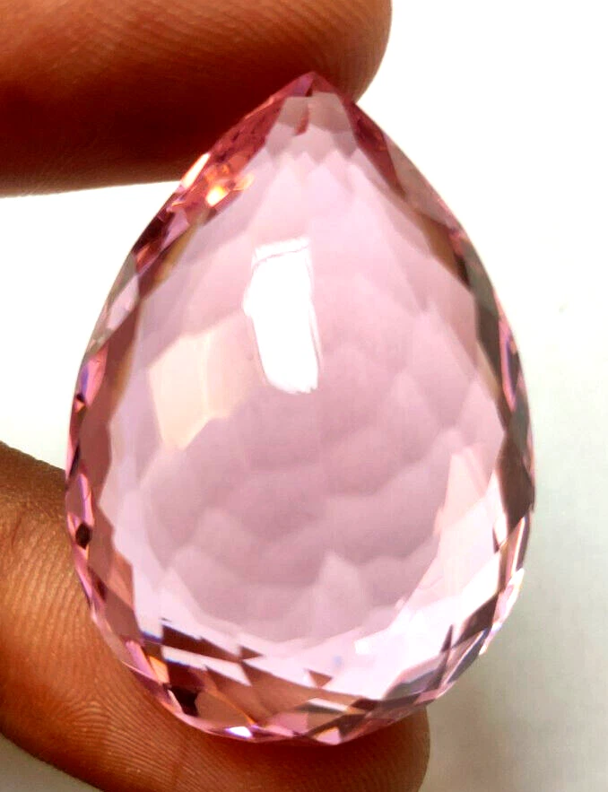 AAA+ Large 67.10 Ct. Pink Kunzite Pear Faceted Cut Loose Gemstone Gift for Women - Image 4 of 4