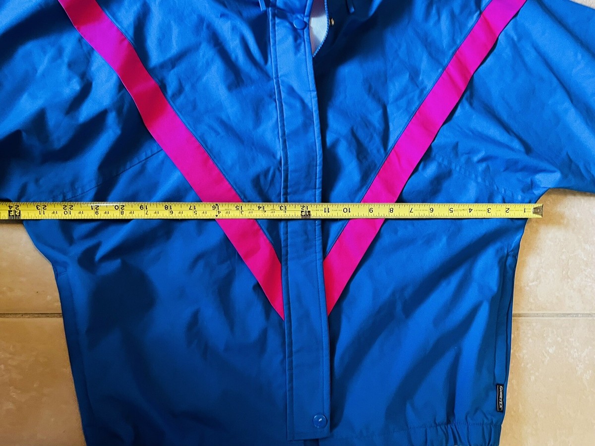 Vintage ASICS Gore Tex Tiger Blue Windbreaker Track Suit Small