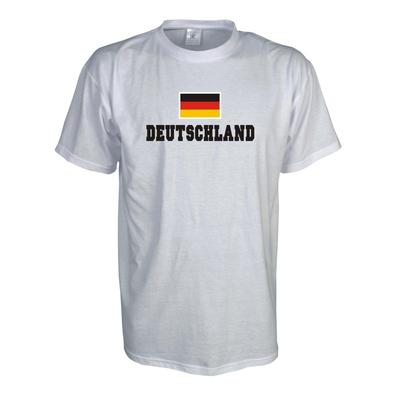 T-Shirt DEUTSCHLAND, Flag Shirt Herren Fanshirt mit Flagge bis 5XL (WMS02-03a)