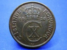 ICELAND 1926  5 AURAR COIN  SNIFF'S ANCIENT COINS  T-1