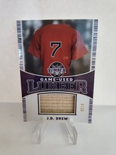 2024 Leaf Lumber JD Drew GUL-40 Game Used Lumber Purple 8/20 GU Bat Relic SPM