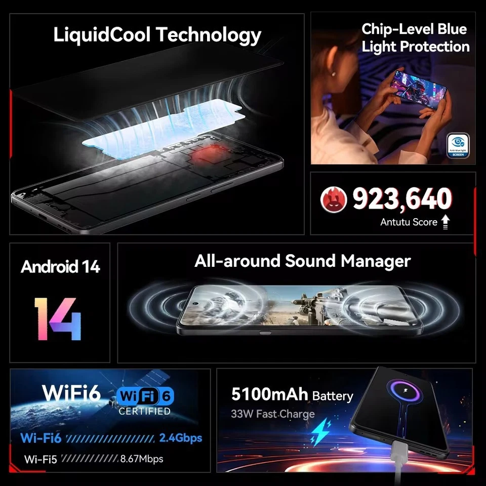 CUBOT MAX 5 5G Smartphone Dimensity 8200 12GB+256GB 5100mAh 6.95'' 144Hz 100MP - Image 2 of 4