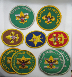 9 Vintage BOY SCOUT Rank & Position Badge PATCHES + BSA NEW  Never USED NOS