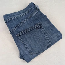 AYR The Bomb Pop Jeans Womens 34S Med Wash Raw Hem Denim NWOT