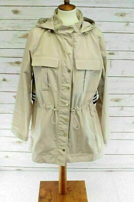 Calvin Klein Plus Size Women Utility Rain Jacket Lightweight Latte