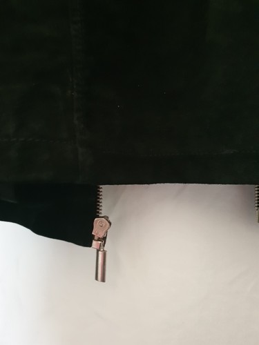 Cluo Suede Jacket Beautiful Black 100% Leather Sz 14 - Picture 13 of 16
