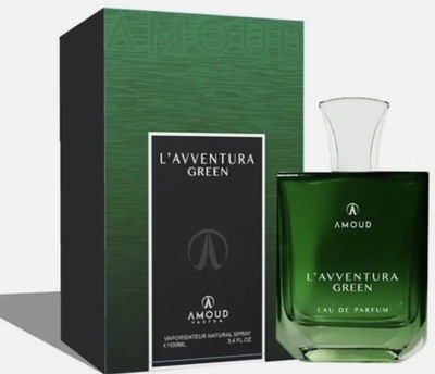 Amoud L Avventura Green Eau De Parfum New Fresh Aquatic Woody For Men 100 ML