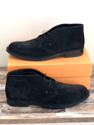 Tod's desert black boots new Uk 8 US 9.5