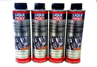 4 PACK Liqui Moly MOS2 Anti-Friction Engine Oil Treatment (4) 300ml Cans LM2009