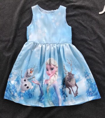 walt disney elsa dress Posh Peanut Girl's Disney Frozen Elsa Twirl Dress in Blue, 10Y-12Y, Viscose from Bamboo