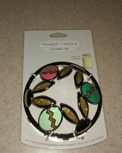 New Yankee Candle Bunny Rabbit Ears Egg Illuma Lid Jar Topper Easter