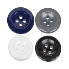 Pack of 6 Sew On Buttons for Trousers for Button On Braces 4 Colours 18 mm 28L