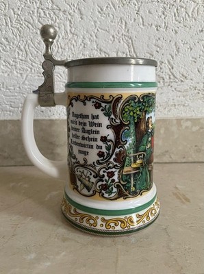 Bierseidel BMF Bayerische Metallwarenfabrik Bierkrug Lindenwirtin