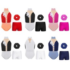Kids Girls Ballet Unitard Dancewear Activewear Costume Outfits Dance Leotards