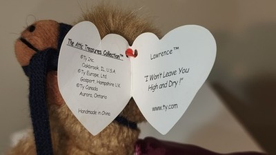 CT* Ty Attic Treasures 1993 LAWRENCE the Camel (8 Inch) MWCT