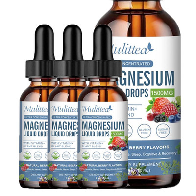 Magnesium Glycinate Liquid Drop 4 Synergistic Magnesium Complex High Absorption