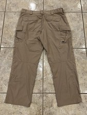 Mens 40X30 5.11 Tactical Stryke Pants Khaki Ripstop Cargo Stretch Waist 74369