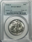 1942 S Walking Liberty Half Dollar - PCGS MS65 - Incredible Luster GEM
