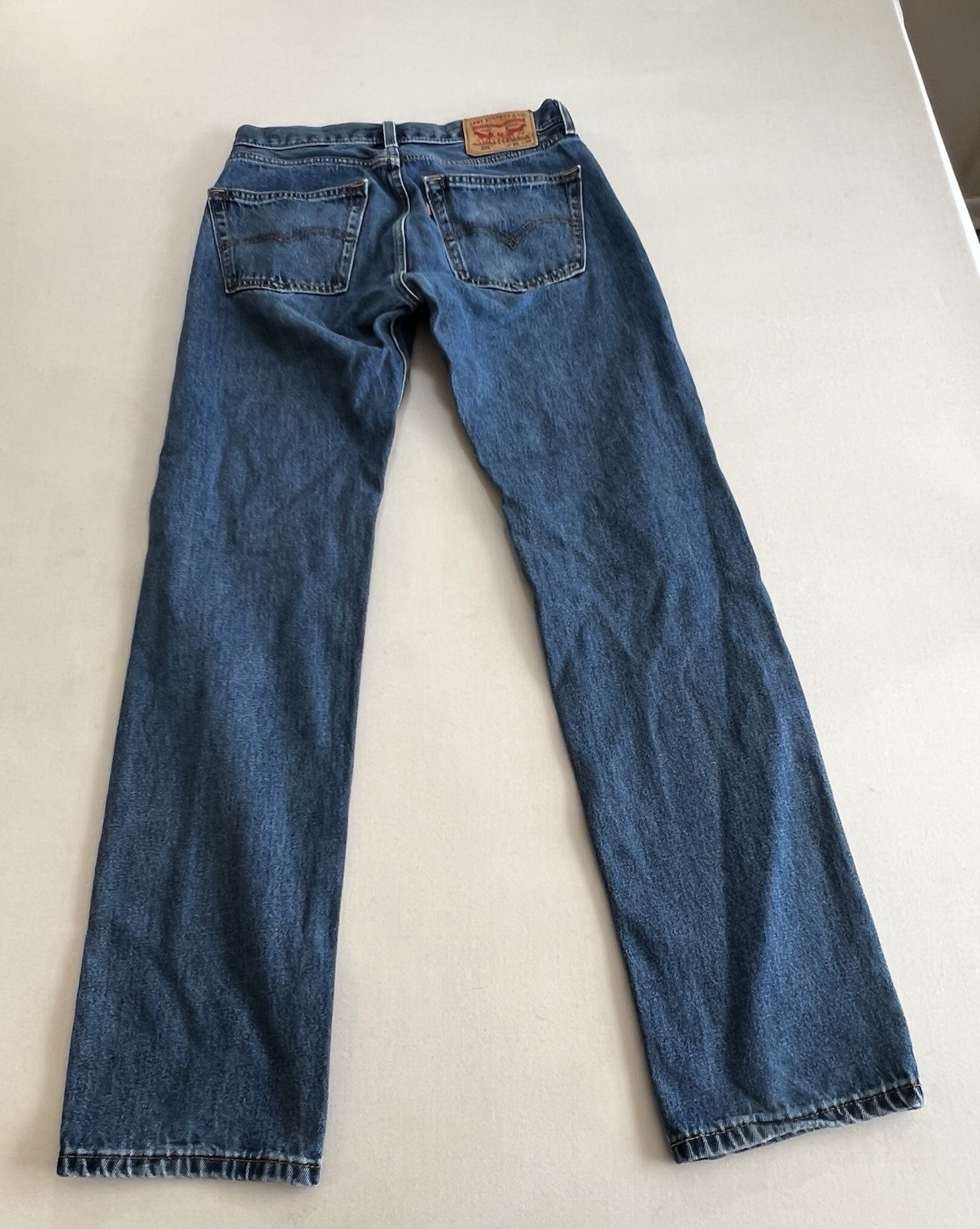 Levi's Jeans Men's 30x34 505 Straight Leg Blue Cotton Denim thumbnail 8