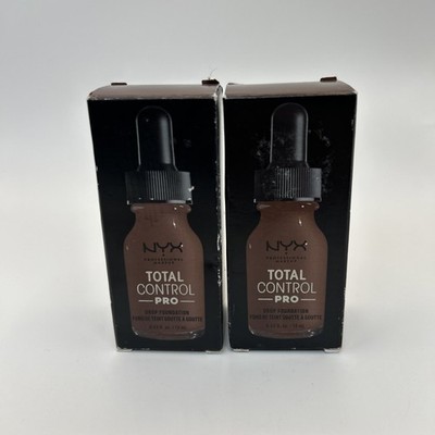 2X NYX Control Pro Drop Foundation - Deep TCPDF22 NEW not sealed Worn Box