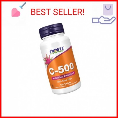 NOW Foods Supplements, Vitamin C-500 with Rose Hips, Antioxidant Protection*, 10