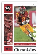 2021 Panini Chronicles Draft Picks Amon-Ra St. Brown #24 USC Trojans