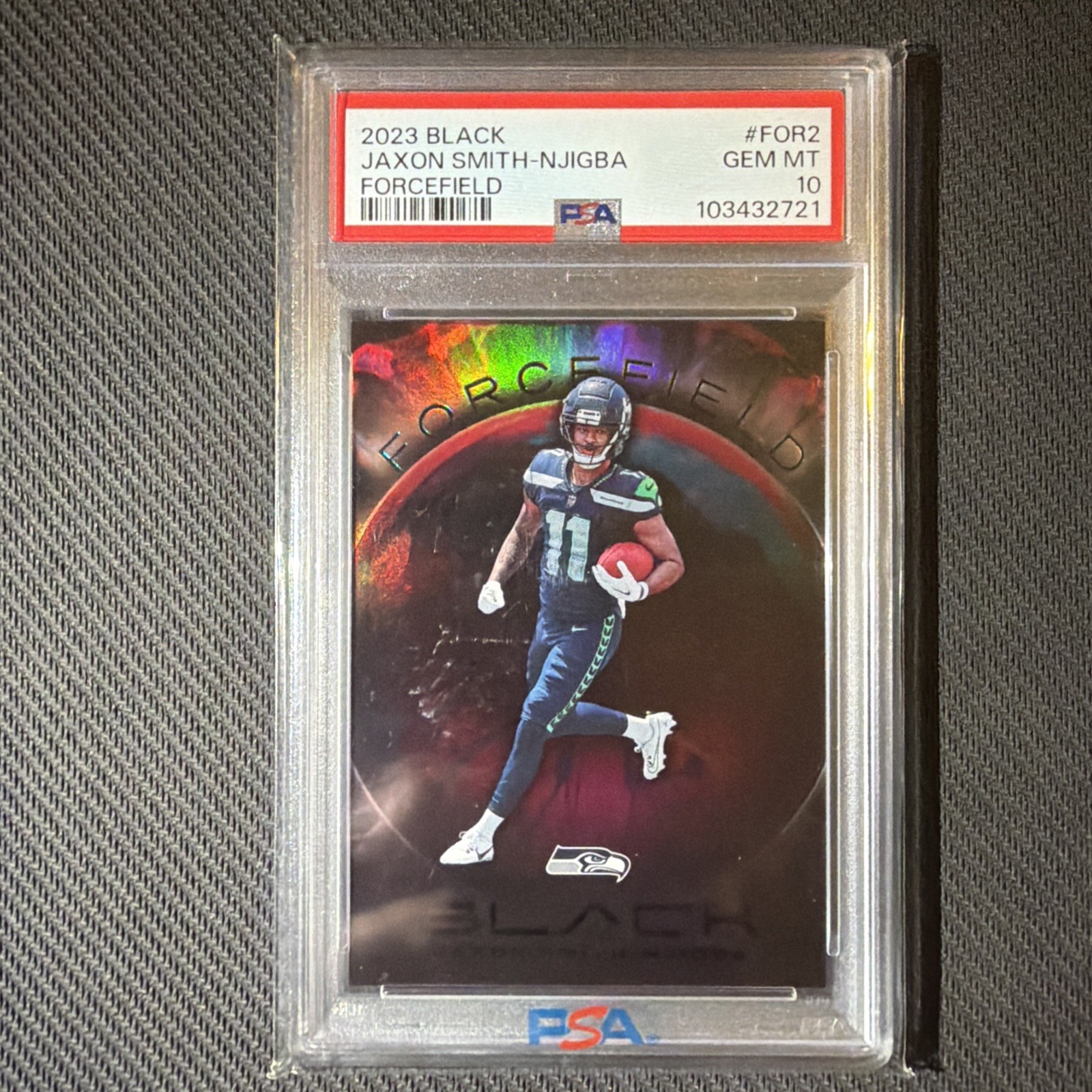 2023 Panini Black ForceField Jaxon Smith-Njigba Case Hit PSA 10 GEM MINT RARE