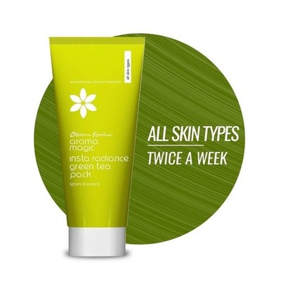 Aroma Magic Insta Radiance Green Tea Face Pack spendet Feuchtigkeit & beruhig...
