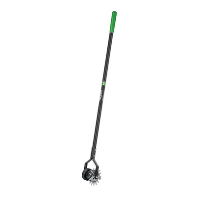 Truper Rotary Lawn Edger, Dual Wheel Design, 48-Inch Fiberglass 48, Silver