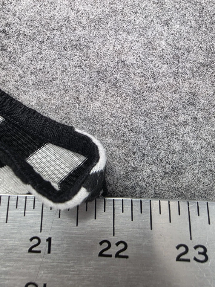 Vestido Lane Bryant Mujer 18/20 Negro Blanco Rayas Halter Sin Mangas Maxi Plus Foto 2 de 4