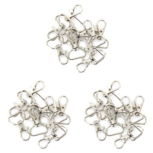 10pcs 360 Degrees Swivel Trigger Snap Hooks (Silver) - Zdjęcie 4 z 4