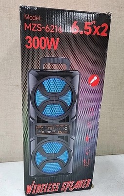 NEW Wireless Speaker M2-6216 6.5'' X 2 |  300W | damaged box!!