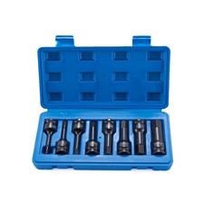 8 Piece 12 Inch Hex Bit Socket Set H5 H6 H8 H10 H12 H14 H17 H19 Sturdy Steel