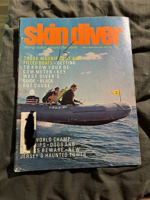 SKIN DIVER MAGAZINE APRIL 1970 JAMAICA KEY WEST JERSEY'S TEXAS TOWER 4 WRECK
