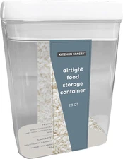 Airtight Food Storage Container, Rectangle, Dry Goods Organization, 2.3 Quarts