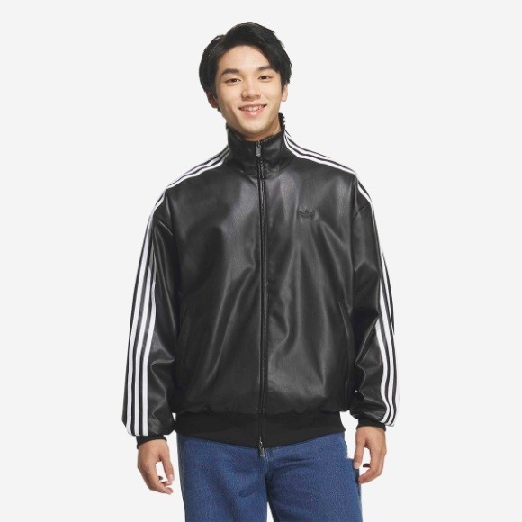 Adidas Pleather 3S Track Top - Black KQ5472 Expedited Shpping 36090₽
