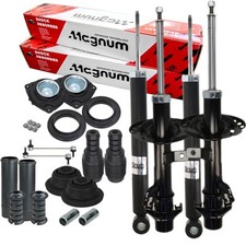 4x MAGNUM Stoßdämpfer + Domlager Stabi Satz für NISSAN MICRA III K12