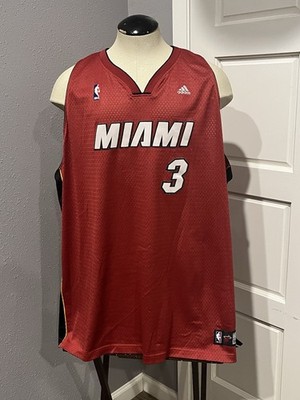 NBA Dwayne Wade Miami Heat #3 Adidas Size 5XL Basketball Jersey