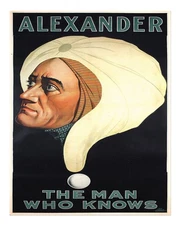Vintage Alexander Wall Art Poster - The Man Who Knows Premium Quality