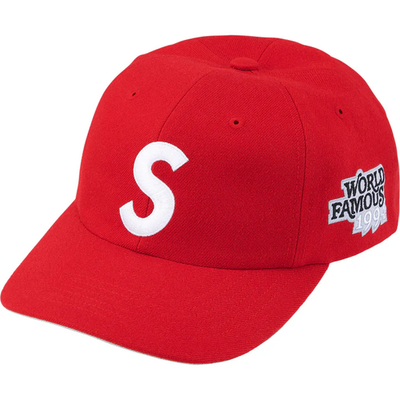 Supreme World Famous S Logo 6-Panel hat RED/ Brand New | eBay