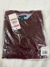 NWT Tommy Hilfiger Girls Small Size 7 Burgundy Button Up Cardigan