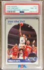 1990 Hoops Sam Vincent #223 PSA 8 NM-MT "Shows Michael Jordan"
