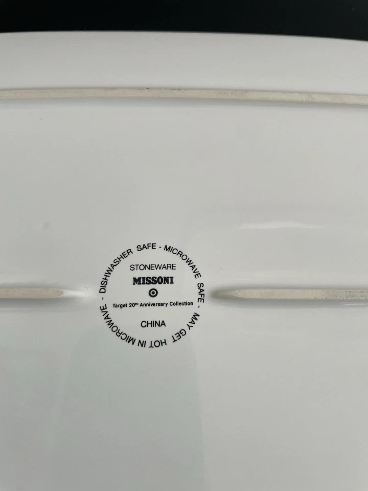 Большое блюдо Missoni Stoneware, сделано для юбилея Target 20-е - Изображение 2 из 4