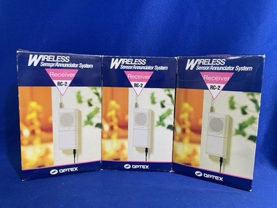 Optex Wireless RC-2FE Sensor Annunciator System Receiver 70 ft Range - Lot of 3