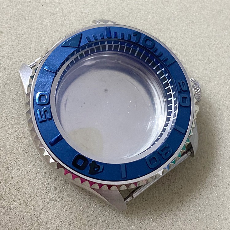 Watch Case 3.8 o'Clock Base Reflector Ring Black for NH35/NH36/4R Movement